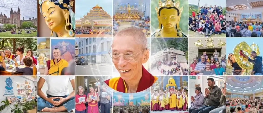 collage image representing the New Kadampa Tradition